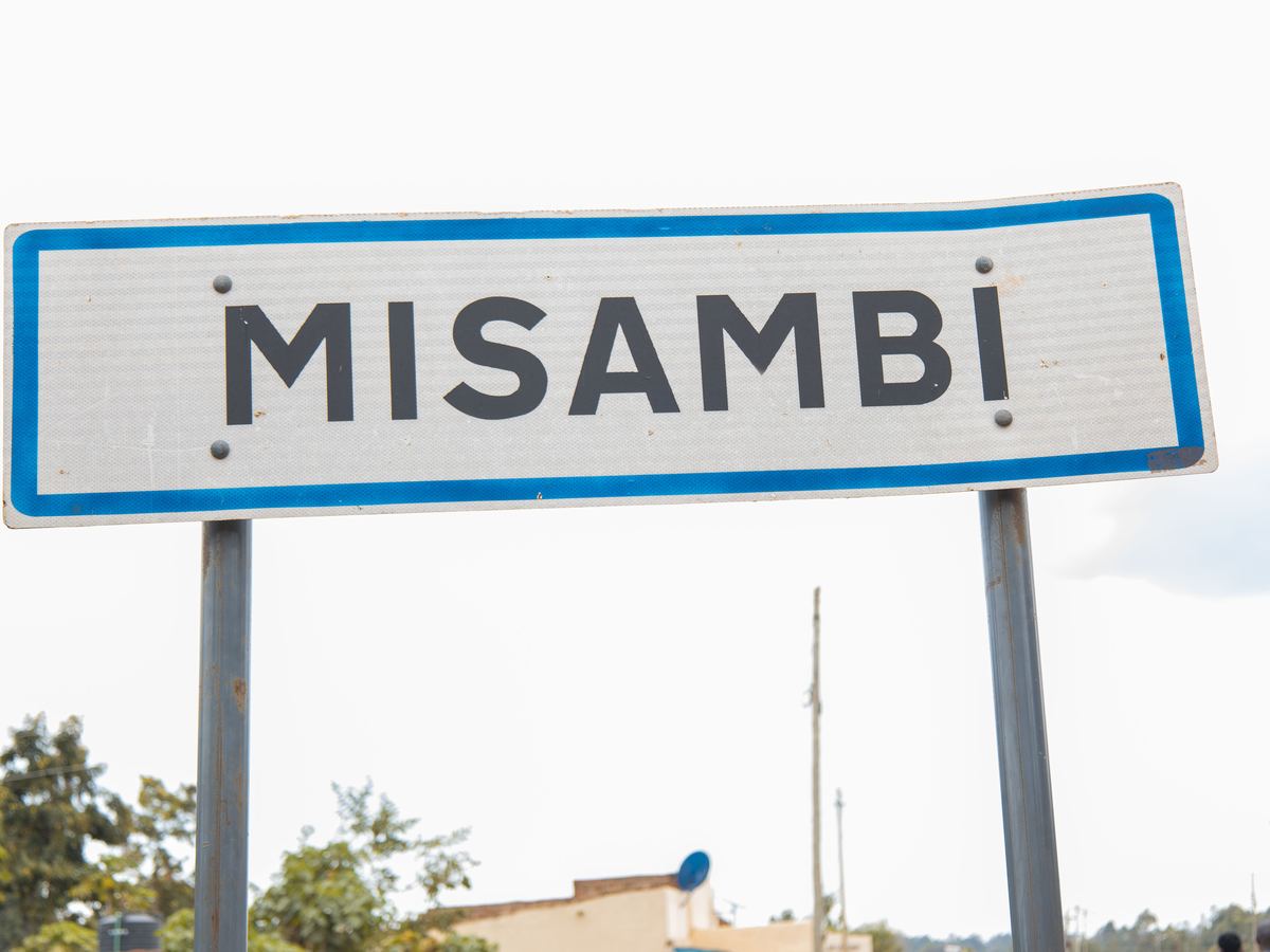The Misambi road sign