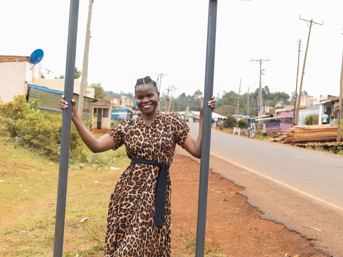 A team member at the Misambi junction