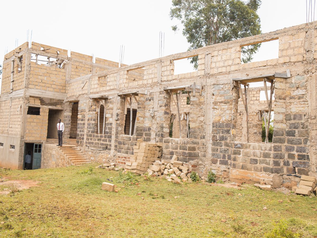 The building project taking shape